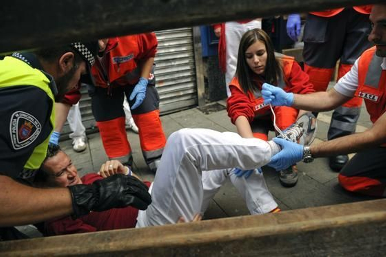 Los toros de El Pilar protagonizan un encierro rápido, limpio y sin corneados

Foto: AFP PHOTO