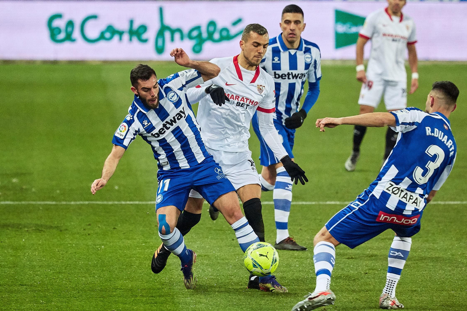 Las imágenes del Alavés-Sevilla
