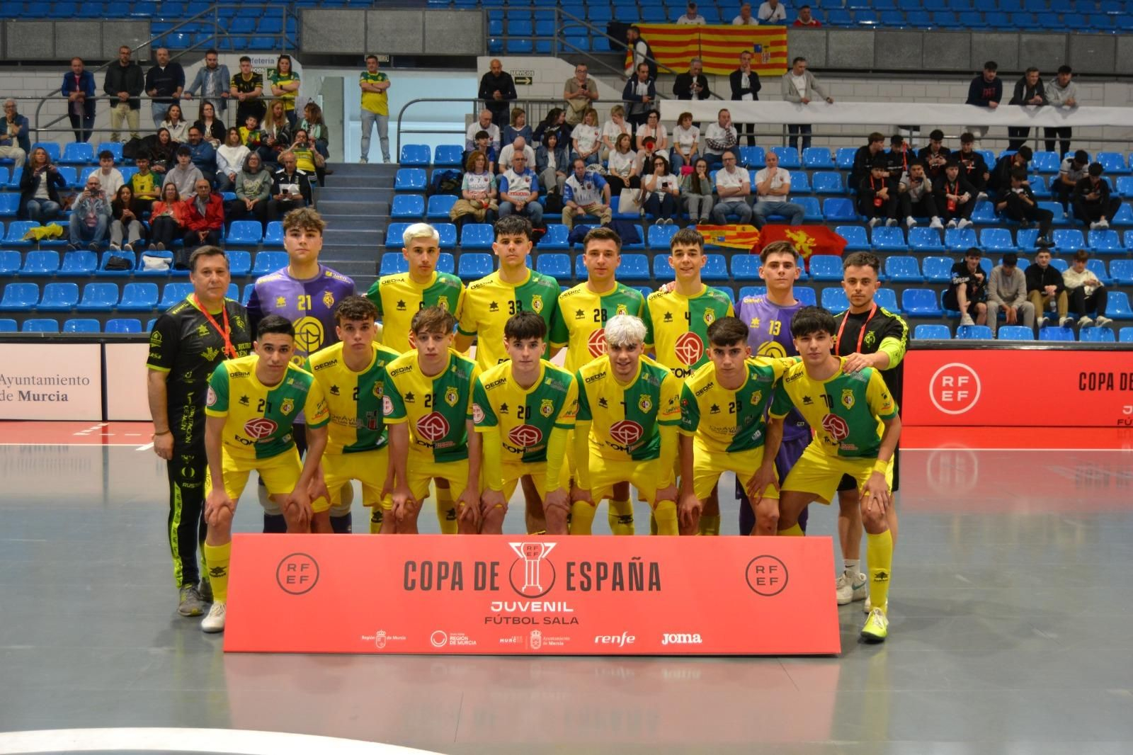 El equipo amarillo cayó en la capital murciana ante uno de los favoritos al título. El equipo amarillo cayó en la capital murciana ante uno de los favoritos al título.