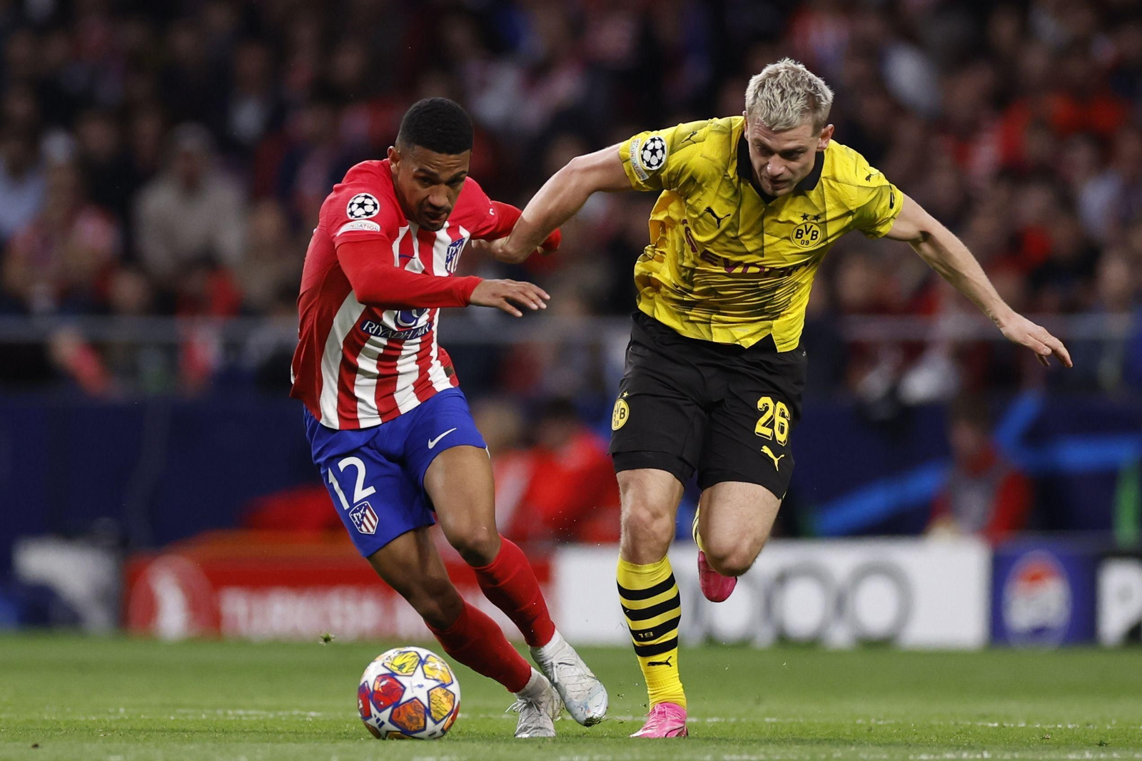 El Atlético de Madrid - Borussia Dortmund, en fotos