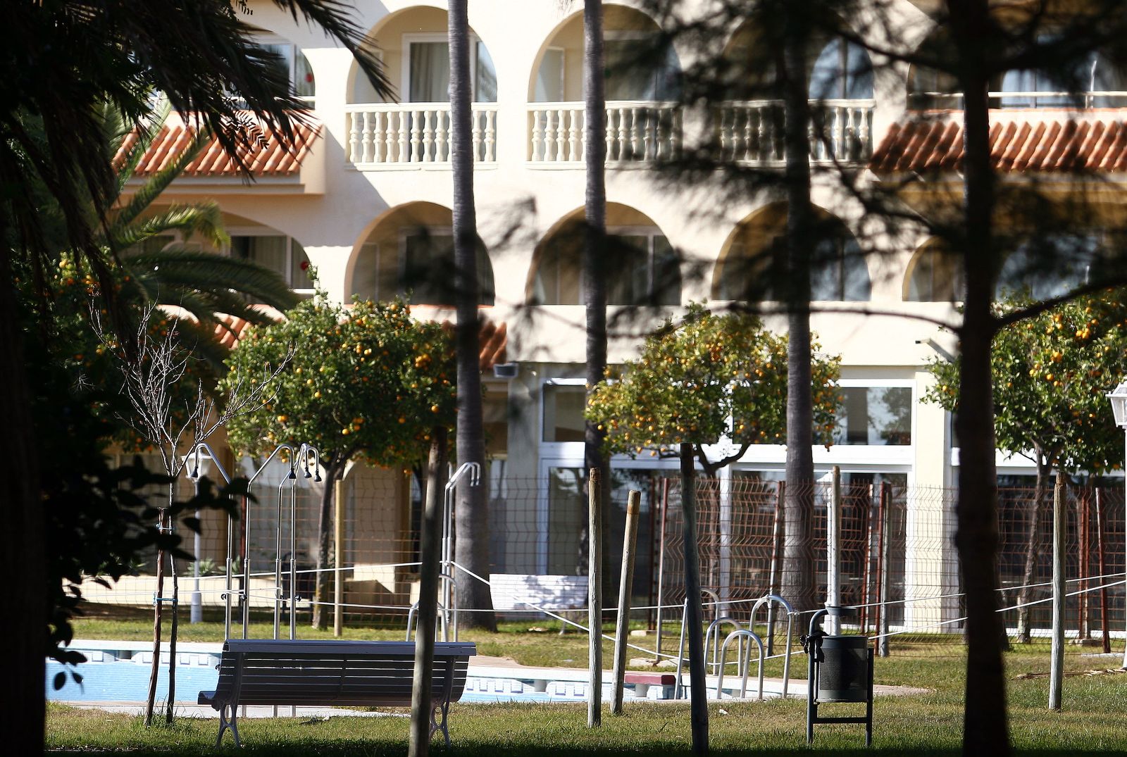 Zona de la piscina del Gran Hotel El Coto.