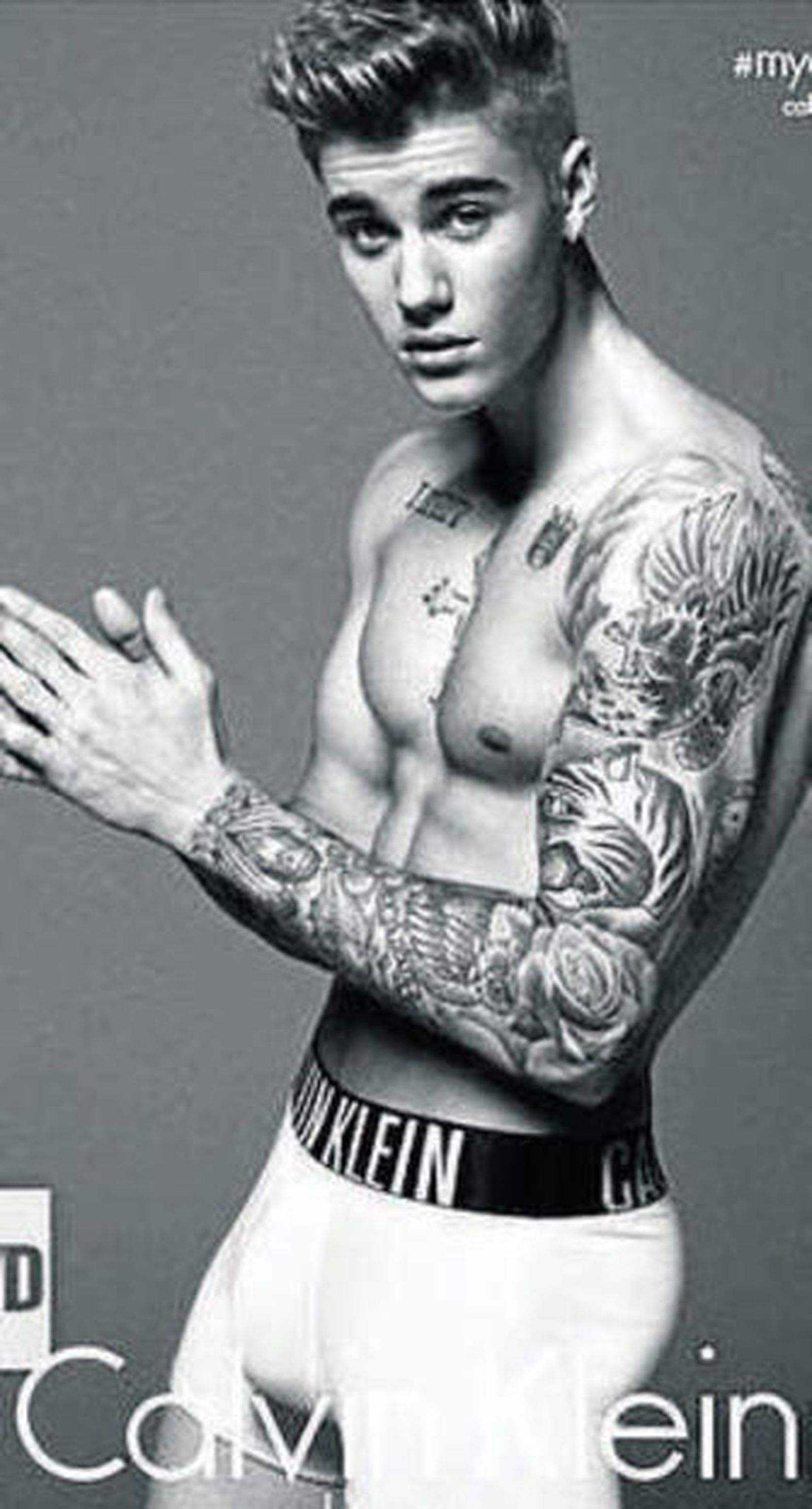 Justin Bieber se desnuda para Calvin Klein