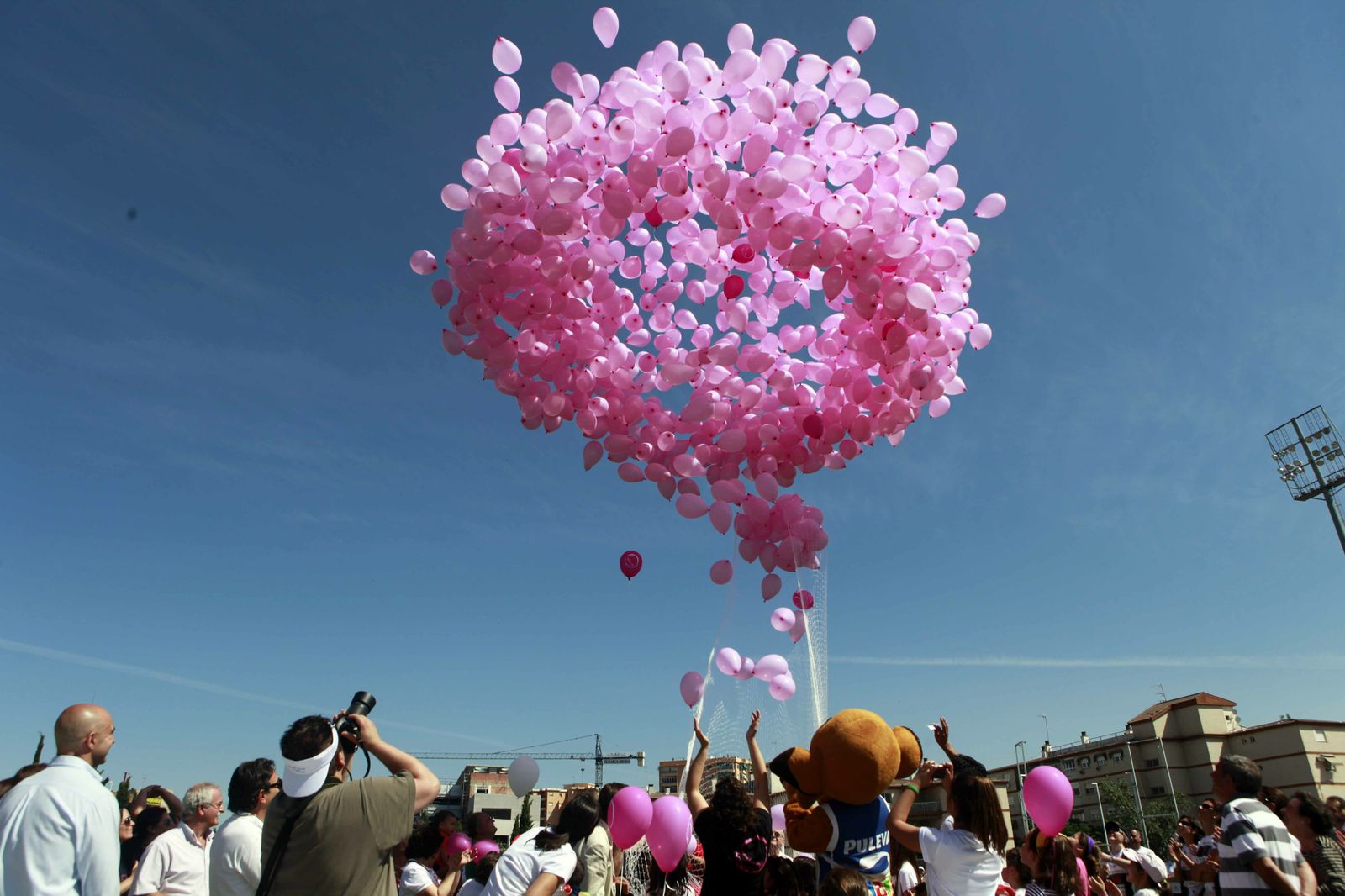 Imagen de archivo de un acto de la lucha contra el cáncer.