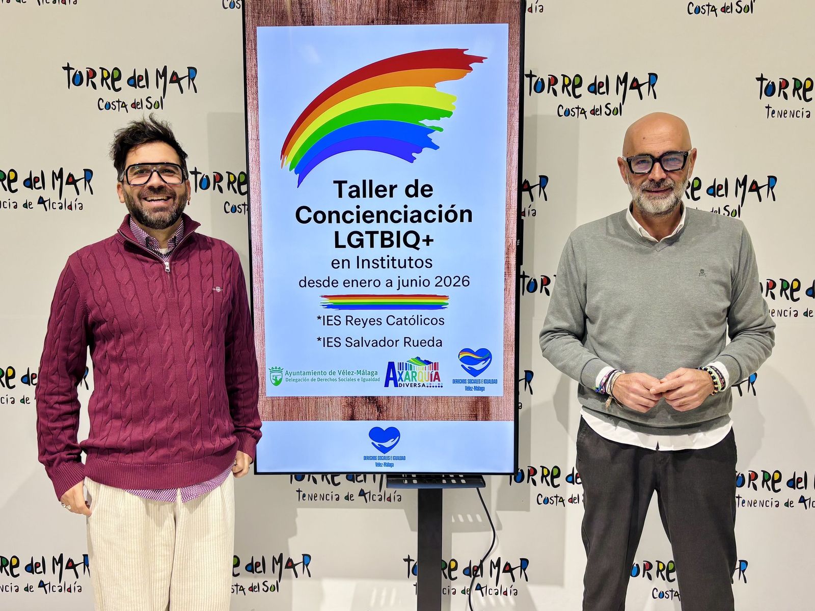 Presentación de la campaña de concienciación LGTBIQ+ en los centros educativos de Vélez-Málaga