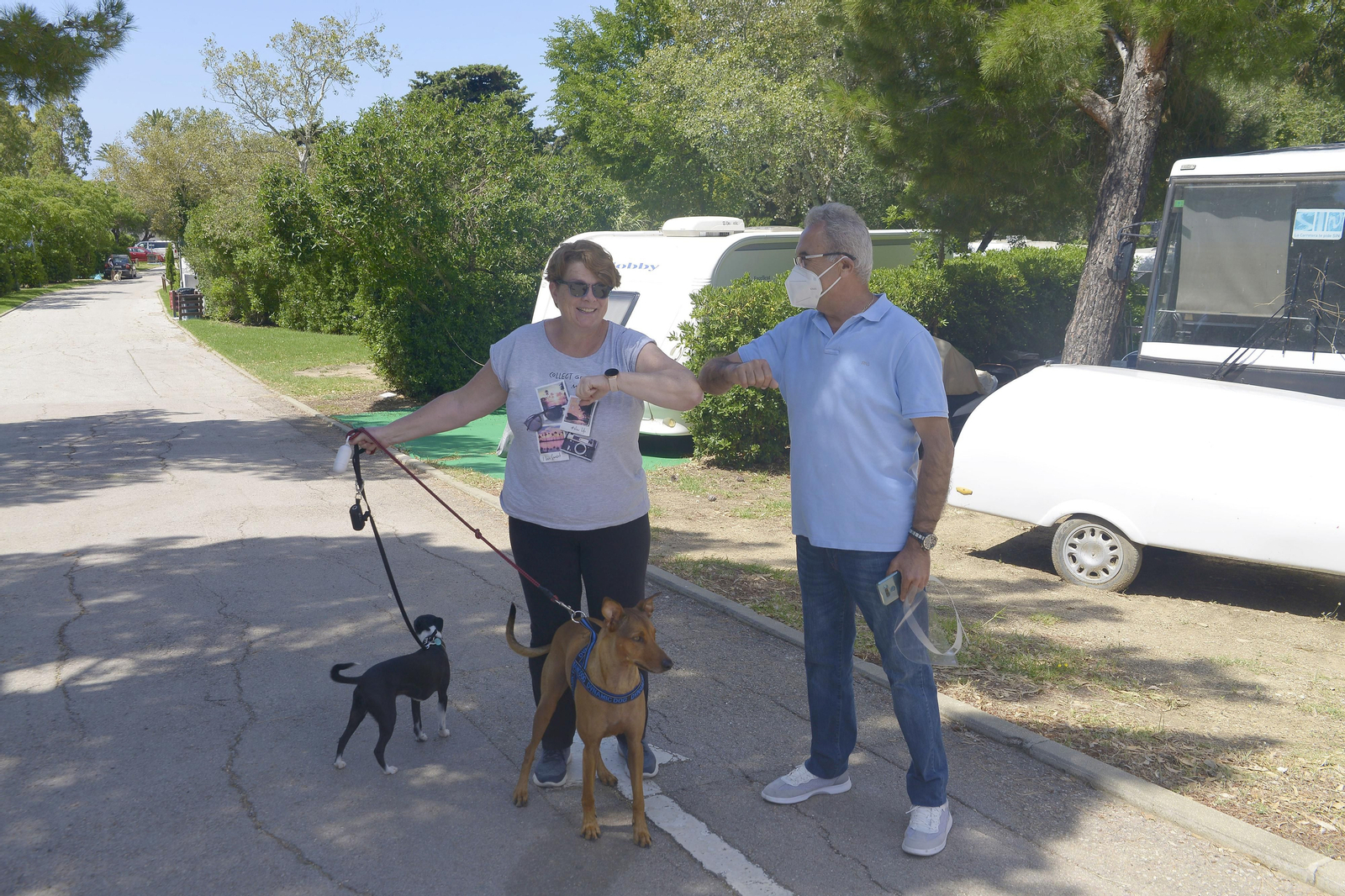 Fotos de la apertura del camping de Valdevaqueros
