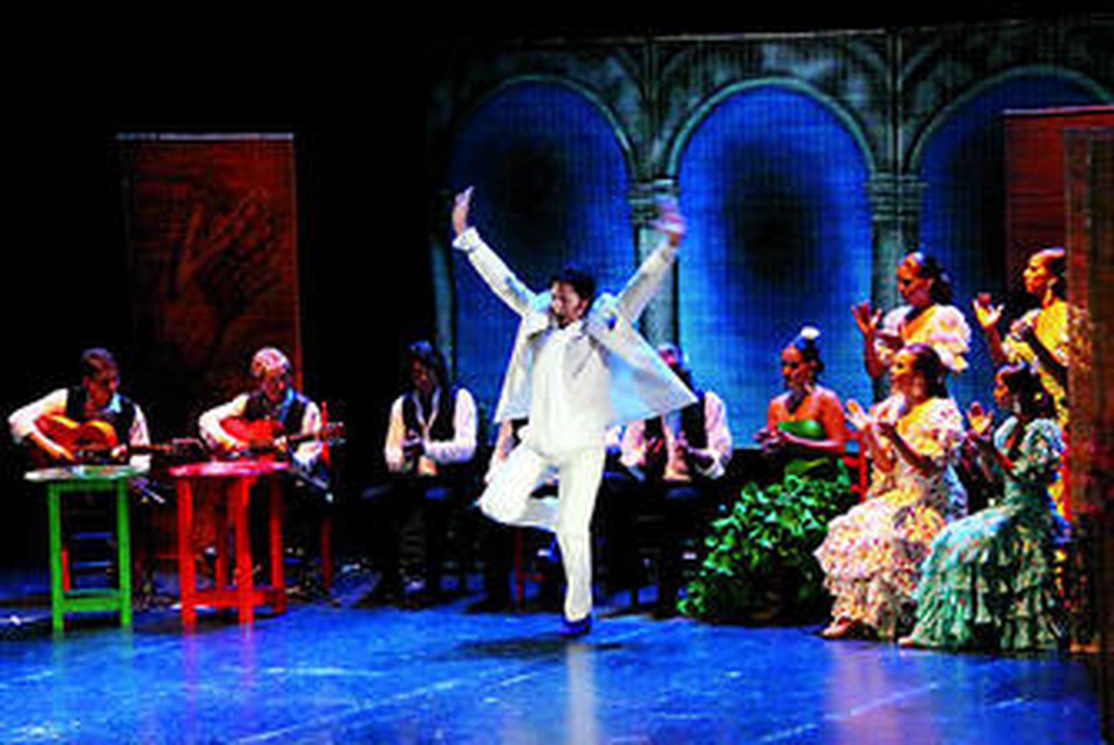 Antonio El Pipa durante su brillante espectáculo de flamenco.