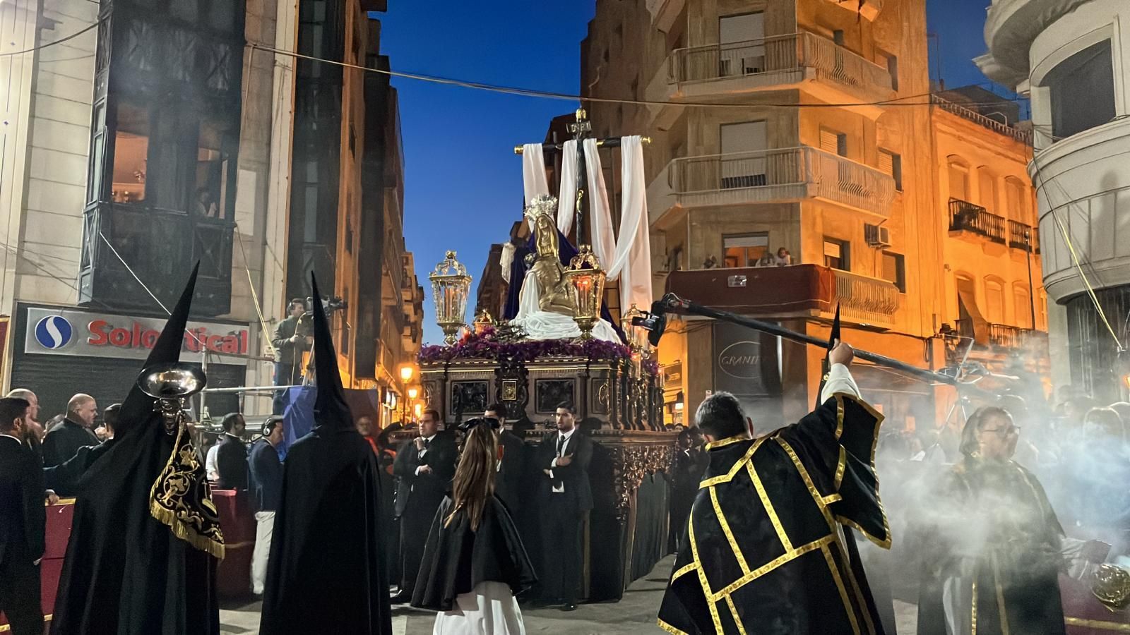 La Virgen de las Angustias de la Hermandad del Santo Entierro.
