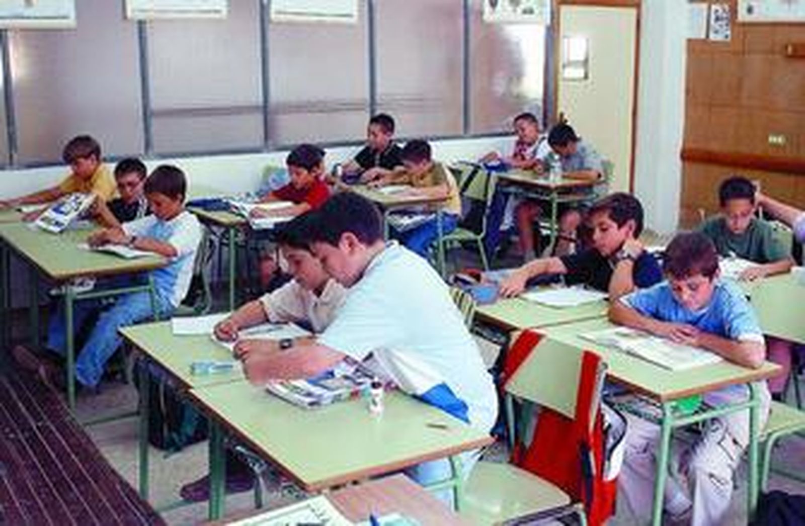 Clase de Primaria en el colegio de educación diferenciada Altair.