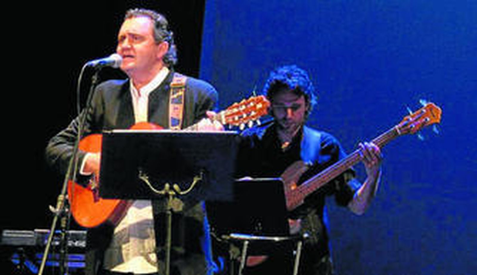 El artista en una de sus últimas actuaciones en Almería.