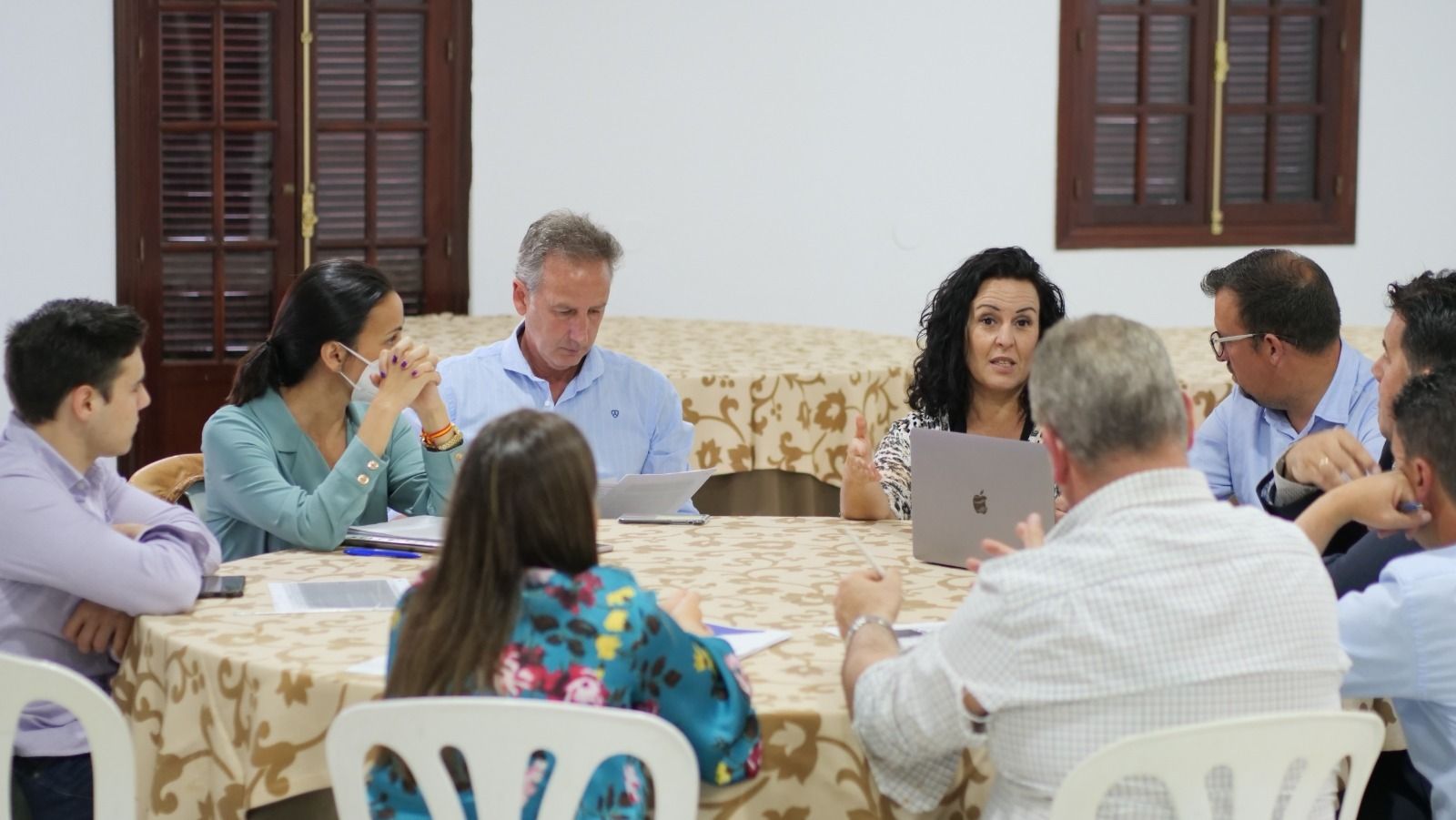 El encuentro con militantes organizado por el PP.