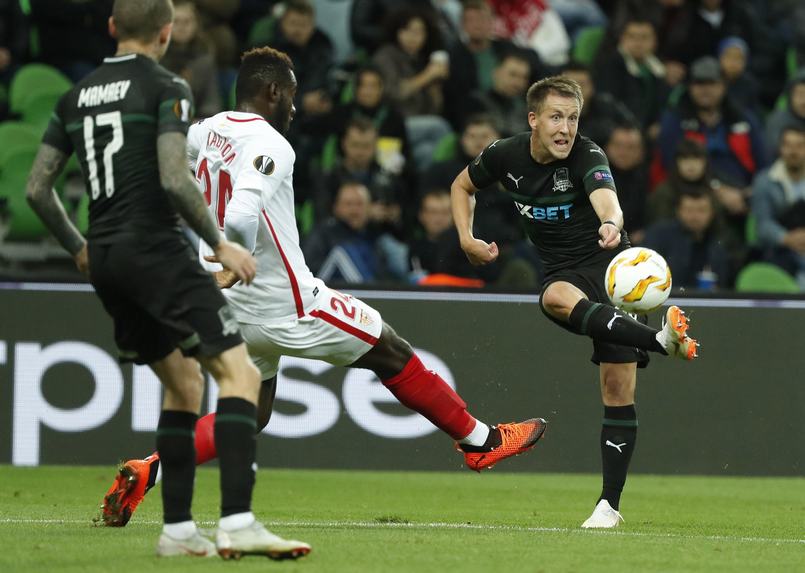 El Krasnodar-Sevilla FC, en imágenes