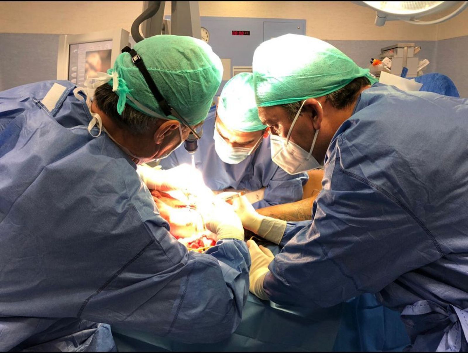 Un momento de la operación.