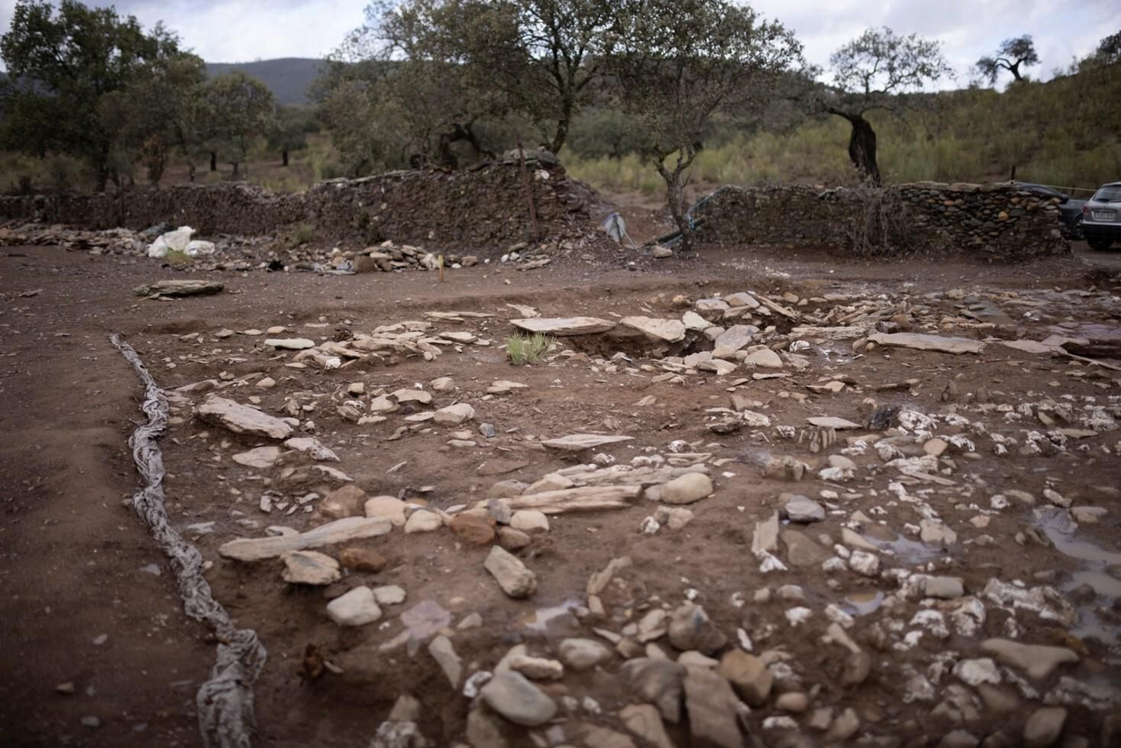 Imágenes del yacimiento del yacimiento de las Capellanías en Cañaveral de León