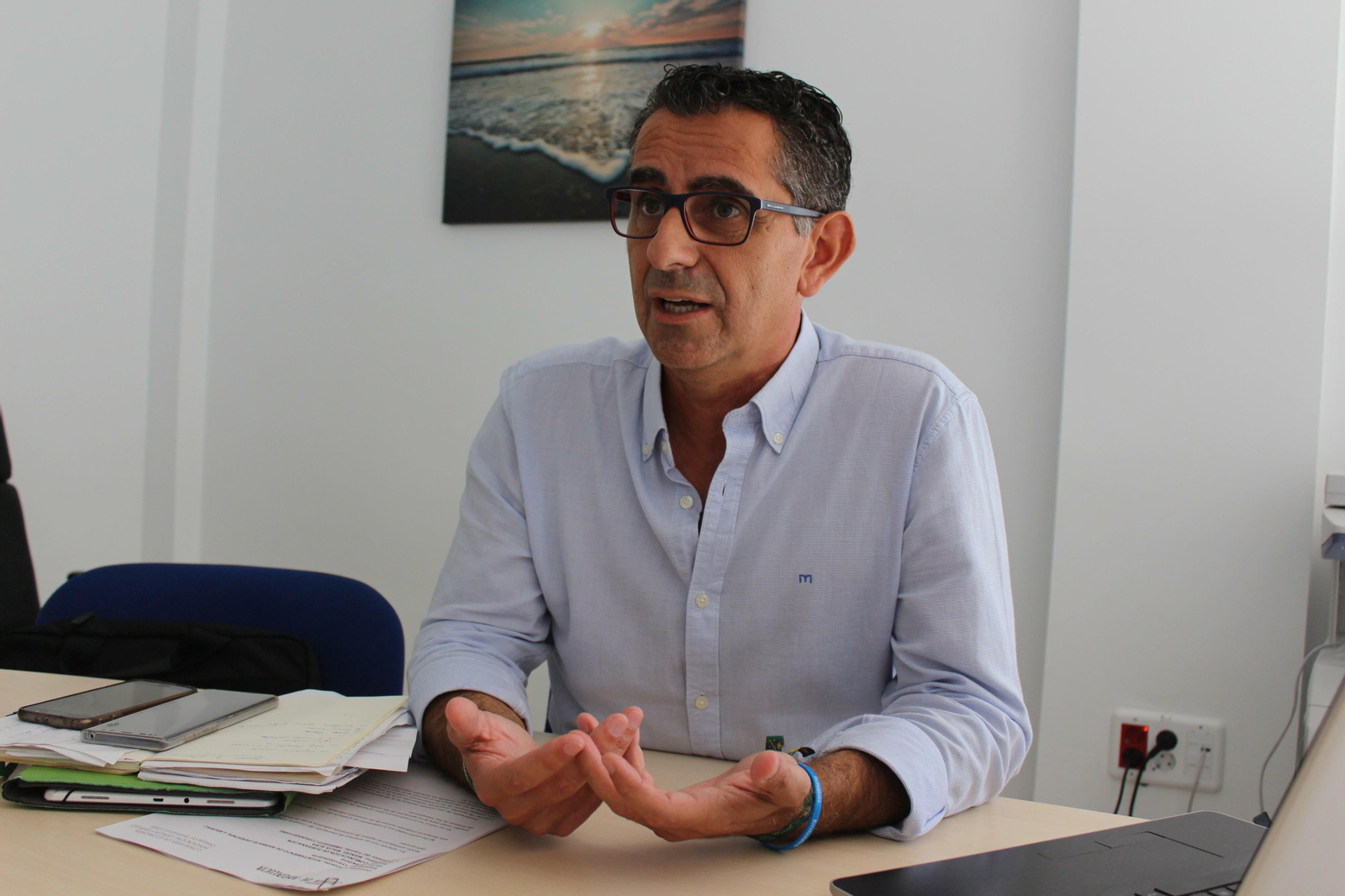 Miguel Molina, durante la entrevista