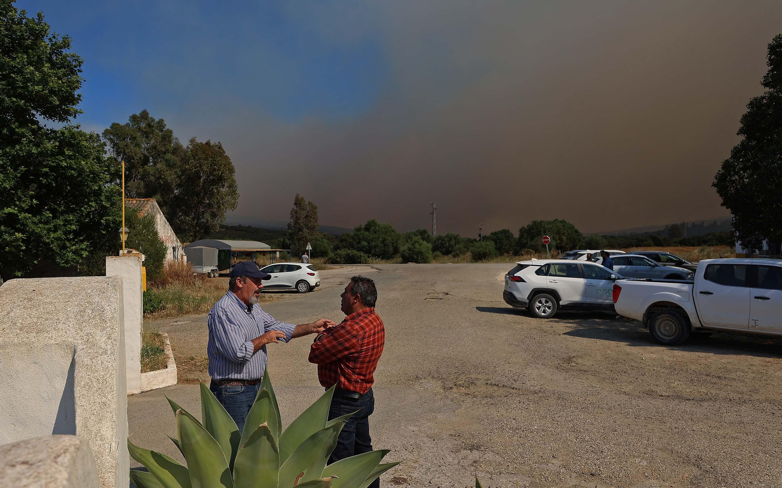 Imágenes del incendio de monte La Peña en Tarifa Imágenes del incendio de monte La Peña en Tarifa