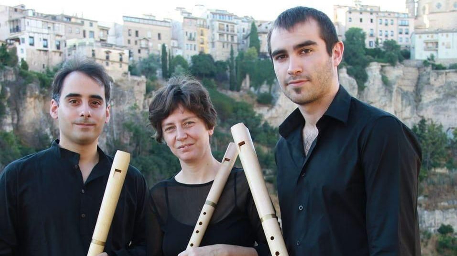 El grupo Piacere di Flauti, este viernes en los Claustros.