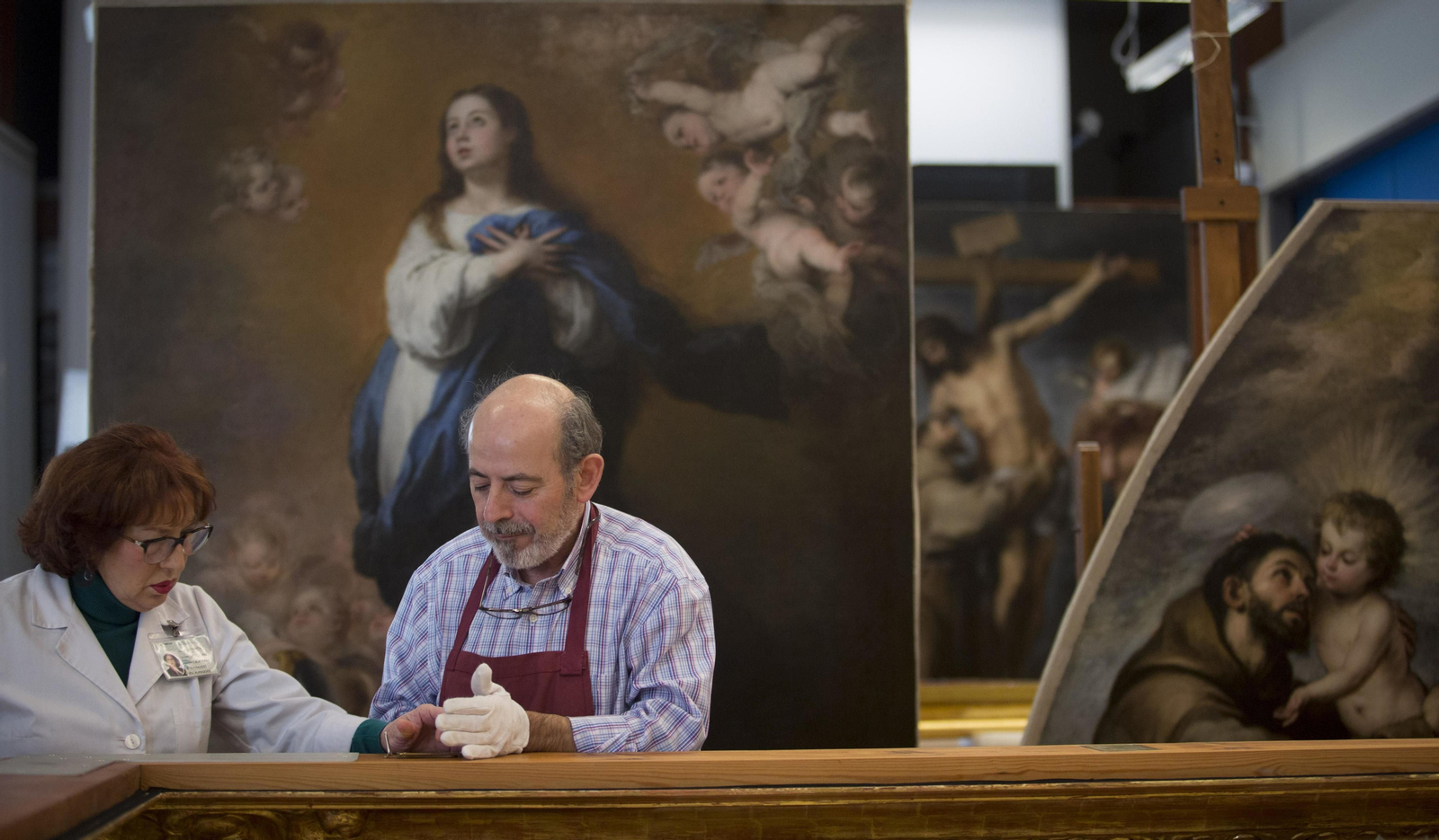 Últimos preparativos antes de la inauguración del 'Año Murillo'
