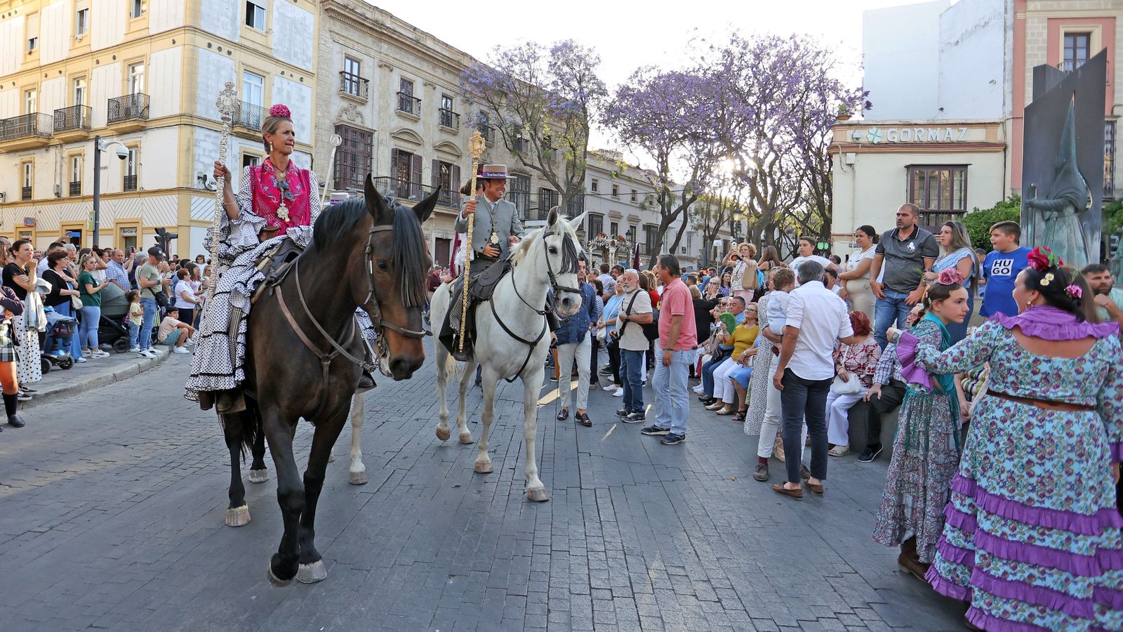 Llegada de la Hermandad del Rocío a Jerez