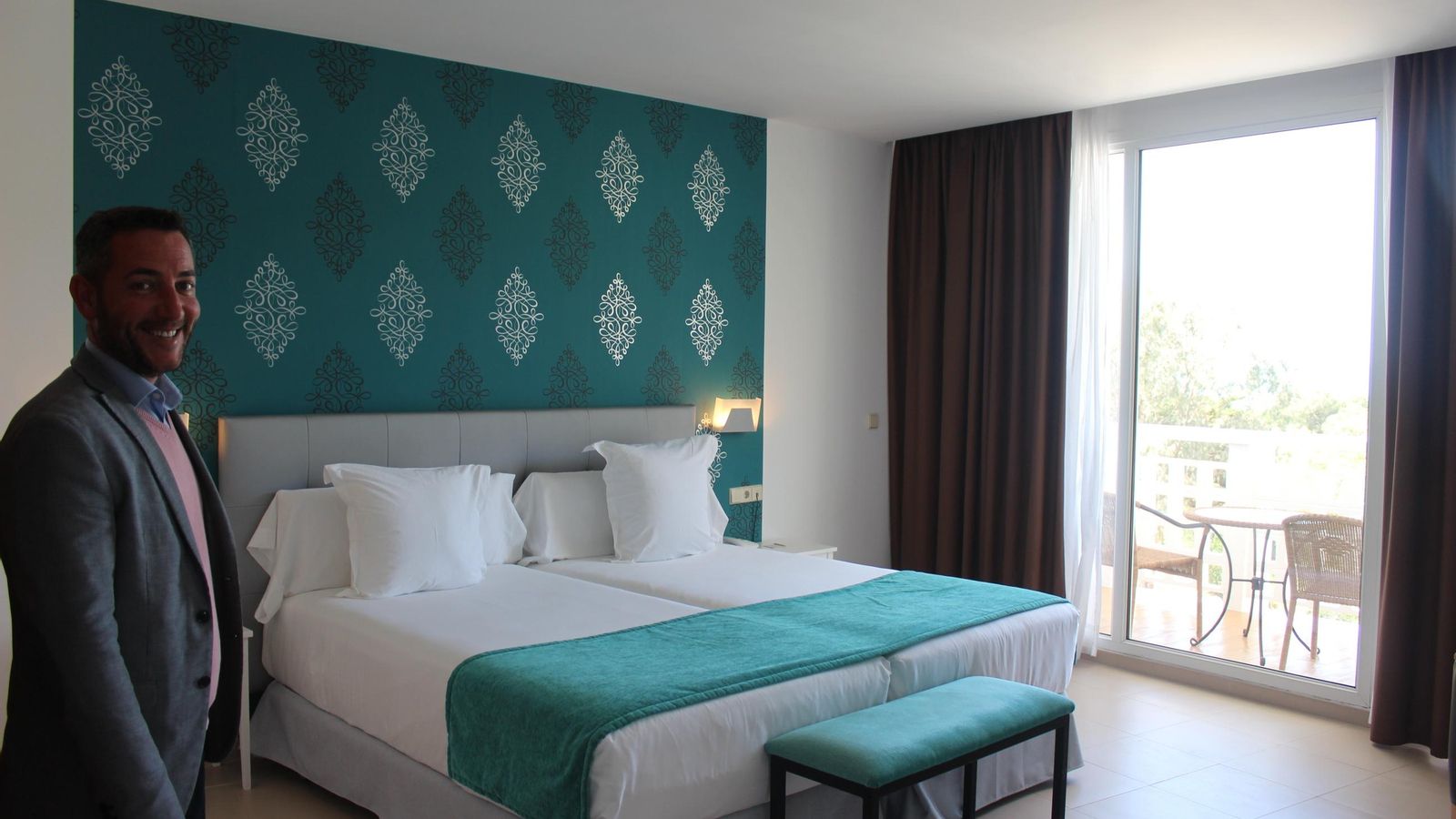 Una de las habitaciones del alojamiento.