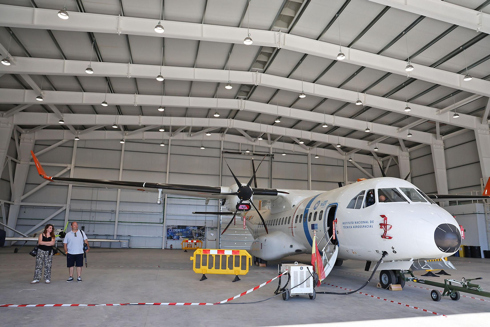 Imágenes de la Visita de la ministra de Defensa, Margarita Robles, a el Centro de Ensayos de Sistemas Aéreos no Tripulados CEUS