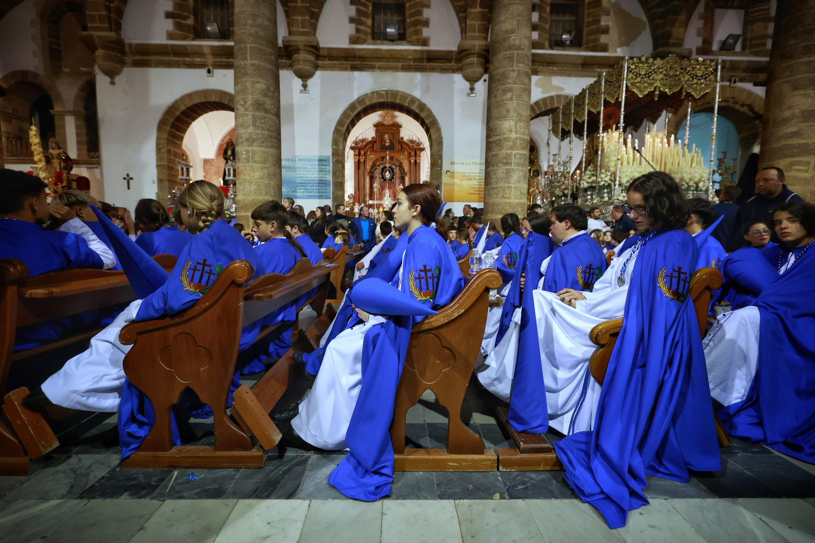 Las imágenes de la cofradía del Perdón en la Semana Santa de Cádiz de 2024