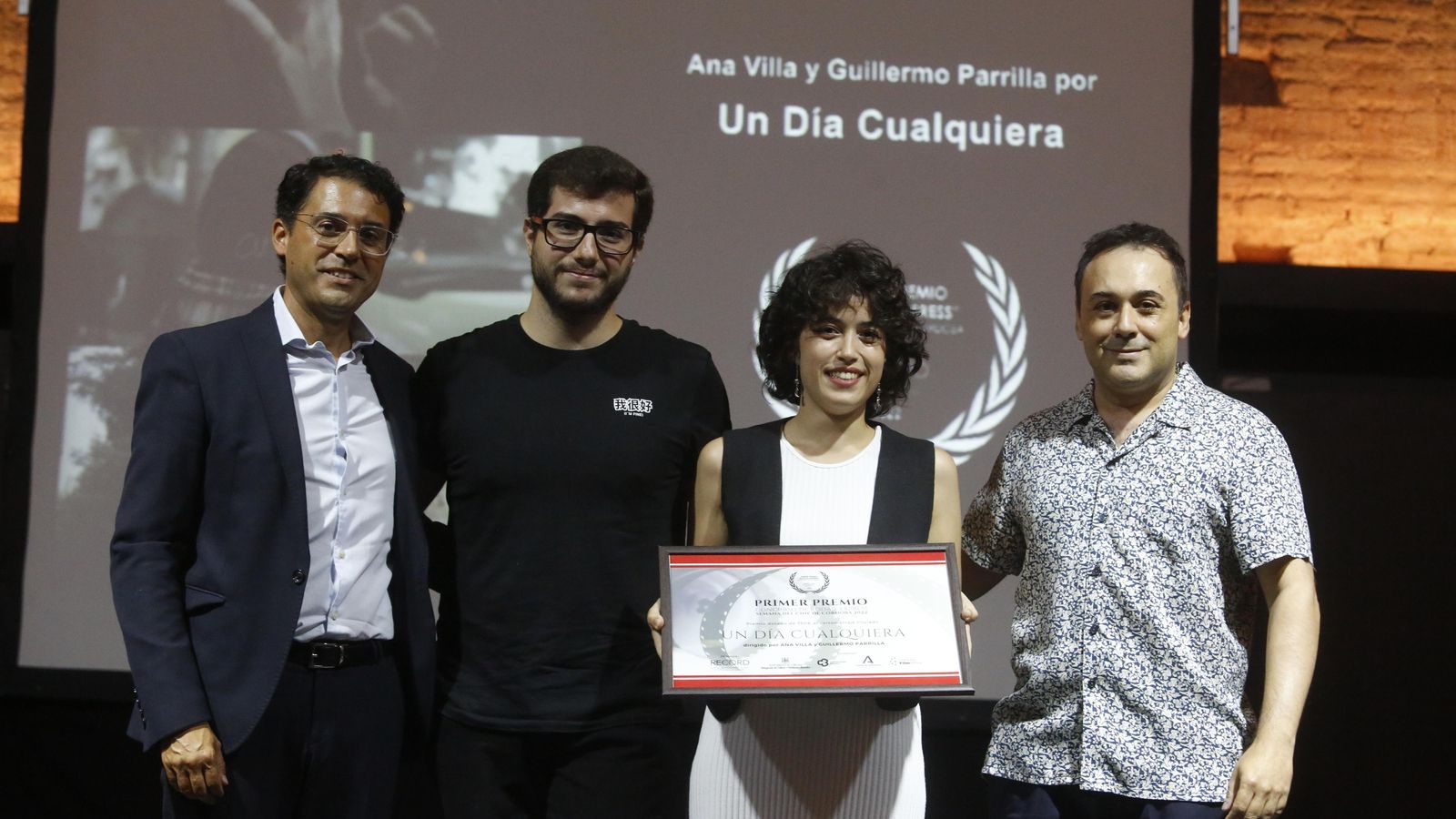 Entrega del premio del Concurso de Rodaje Express.