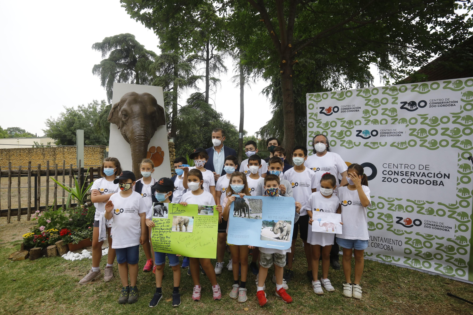 El homenaje en el zoo de Córdoba a la elefanta Flavia, en fotografías