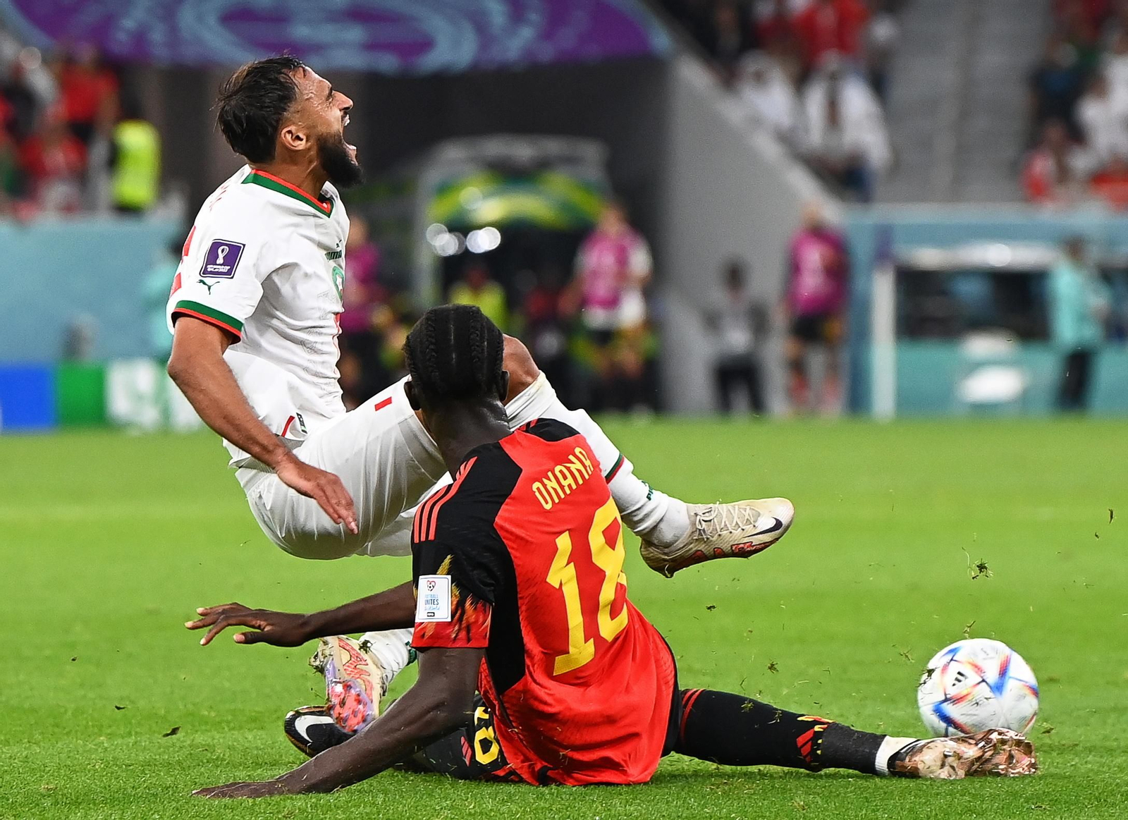 Las fotos del Bélgica-Marruecos del Mundial de Qatar