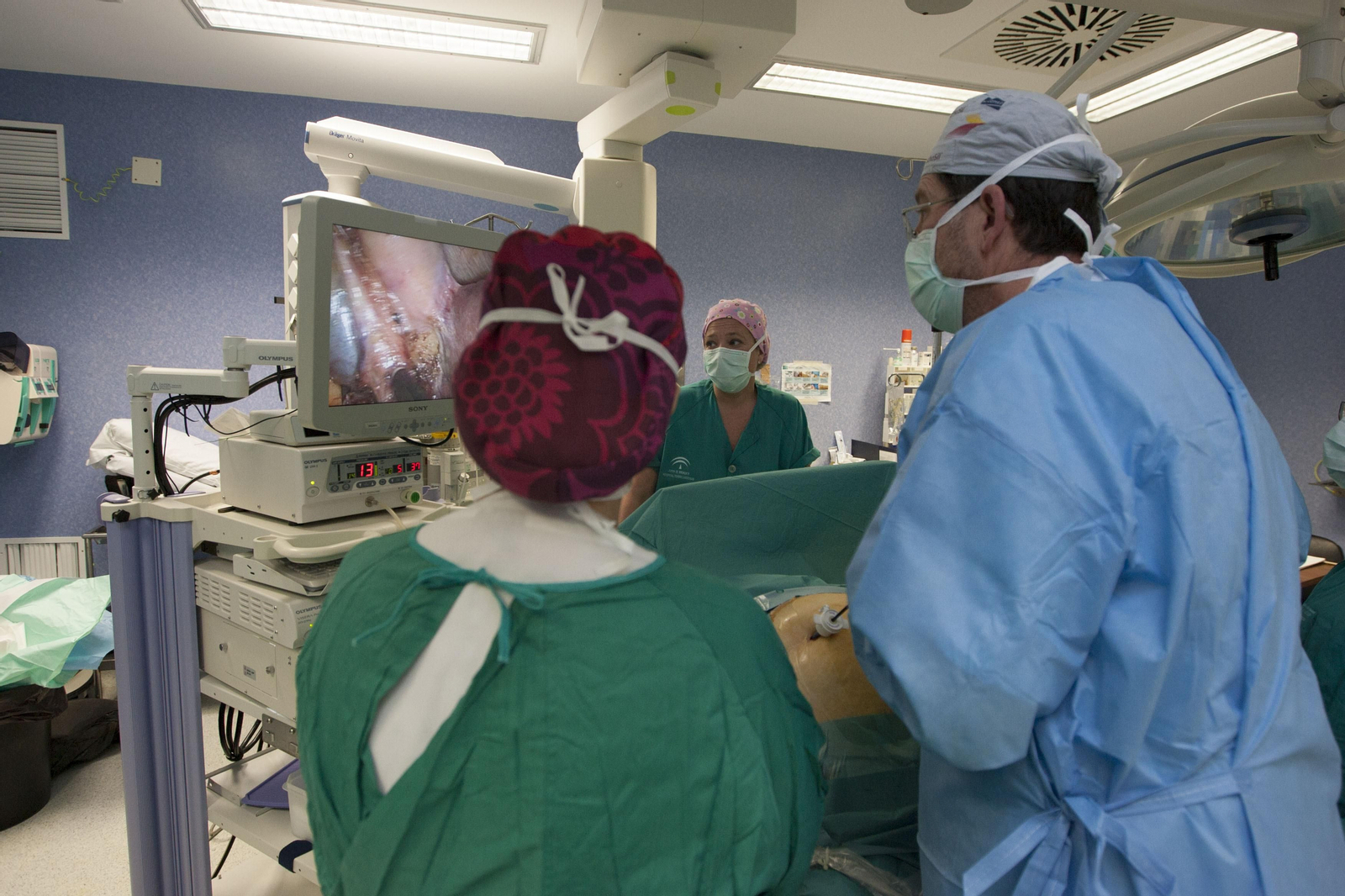 Operación quirúrgica para extraer una vesícula.