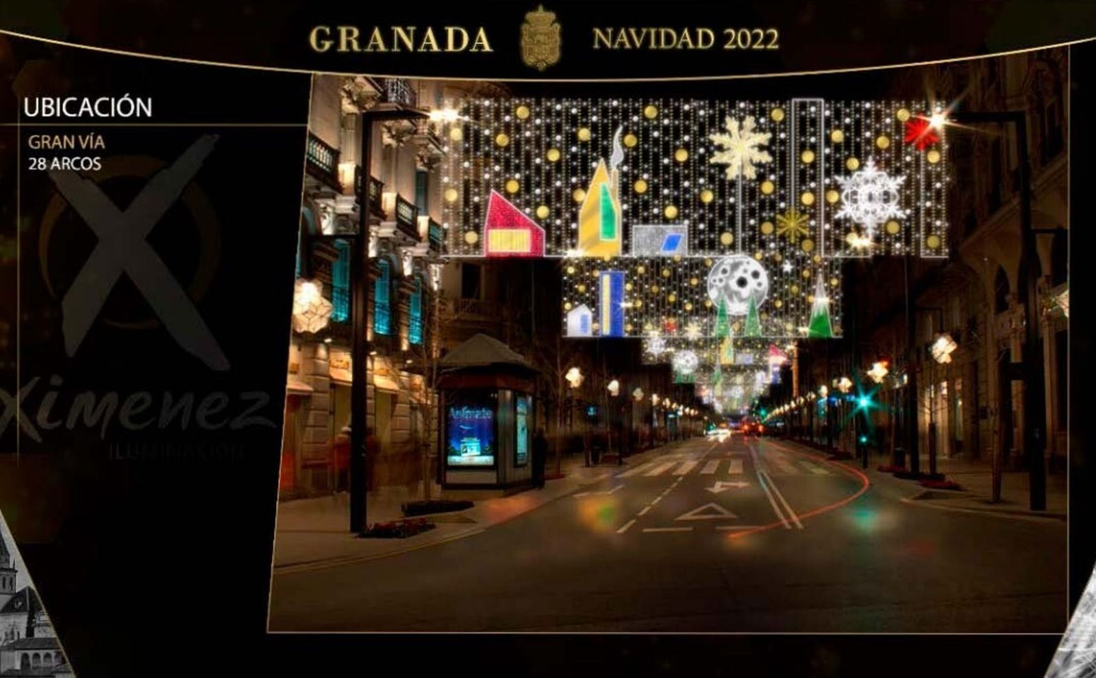 Estas son las luces de Navidad del Centro de Granada, calle por calle