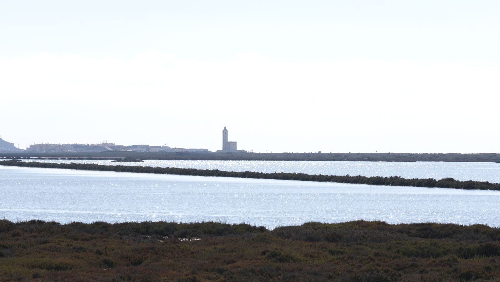 Imágenes de las Salinas de Cabo de Gata con agua otra vez