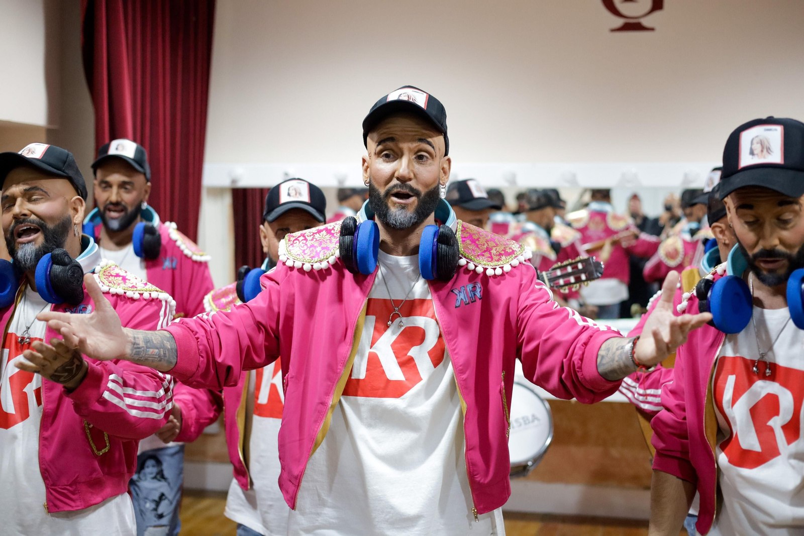 El ambiente en los camerinos del teatro.