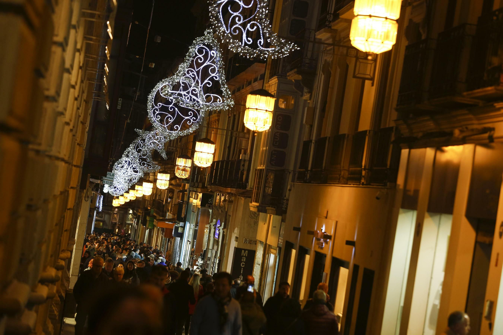 Granada se llena de luces y color con el encendido de la Navidad 2019, en imágenes