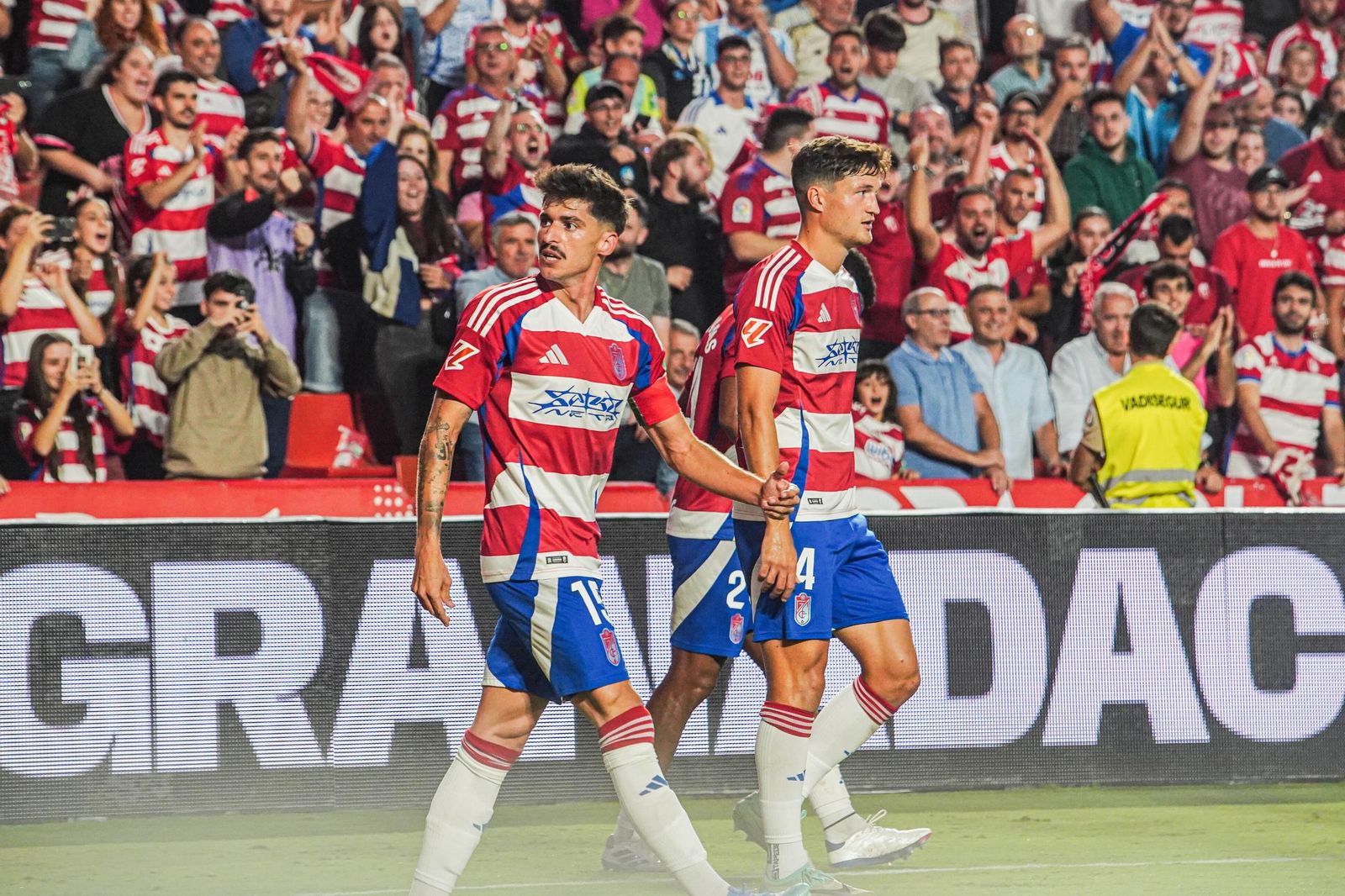 Carlos Neva, durante el partido ante el Málaga
