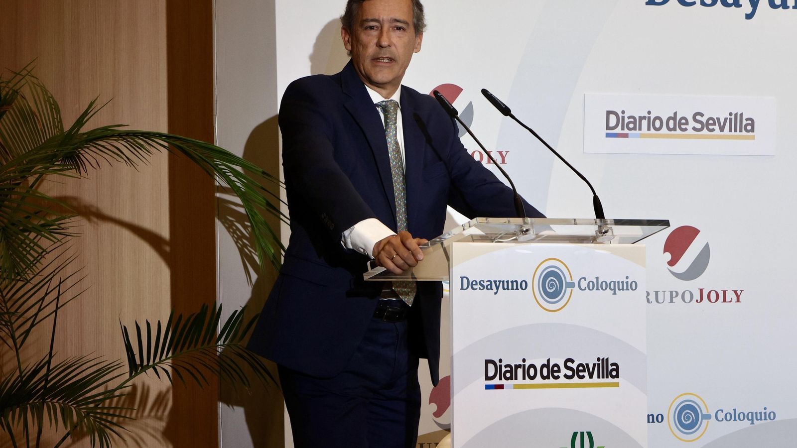 Javier Goño, presidente y consejero delegado de Fertiberia, durante el desayuno coloquio organizado por Grupo Joly