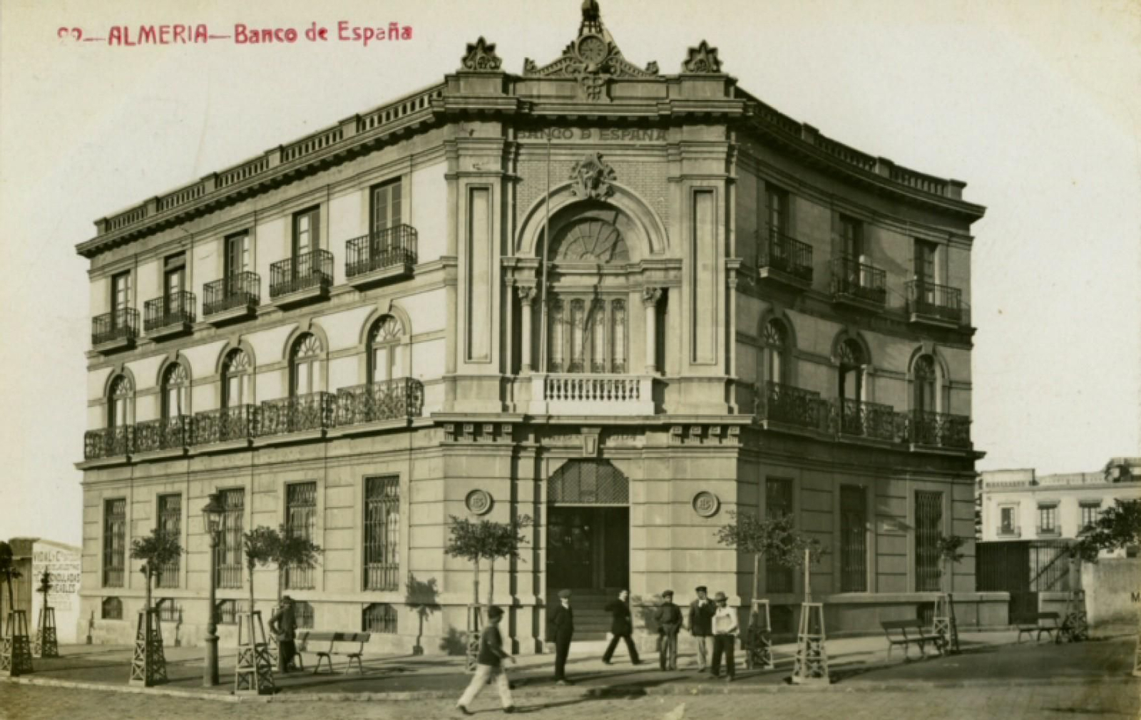 Edificio del Banco de España (1902), hoy desaparecido sustituído por el actual de 1953