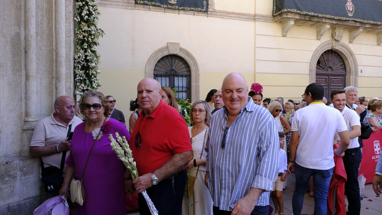 La ofrenda floral a la Virgen del Mar en la Feria de Almería 2025, en imágenes