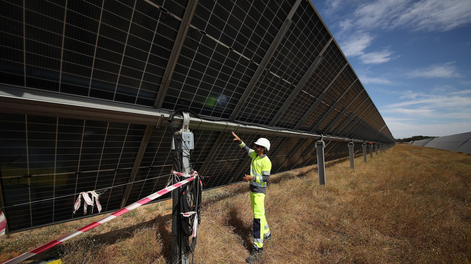 Imágenes de la planta fotovoltaica de la empresa noruega Statkraft en la finca Malabrigo