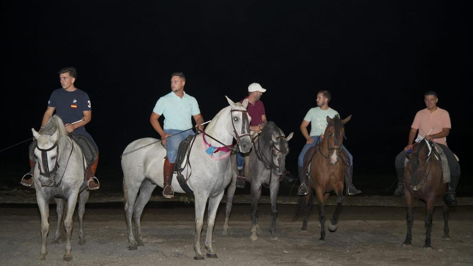 La exhibición ecuestre cerró la jornada.