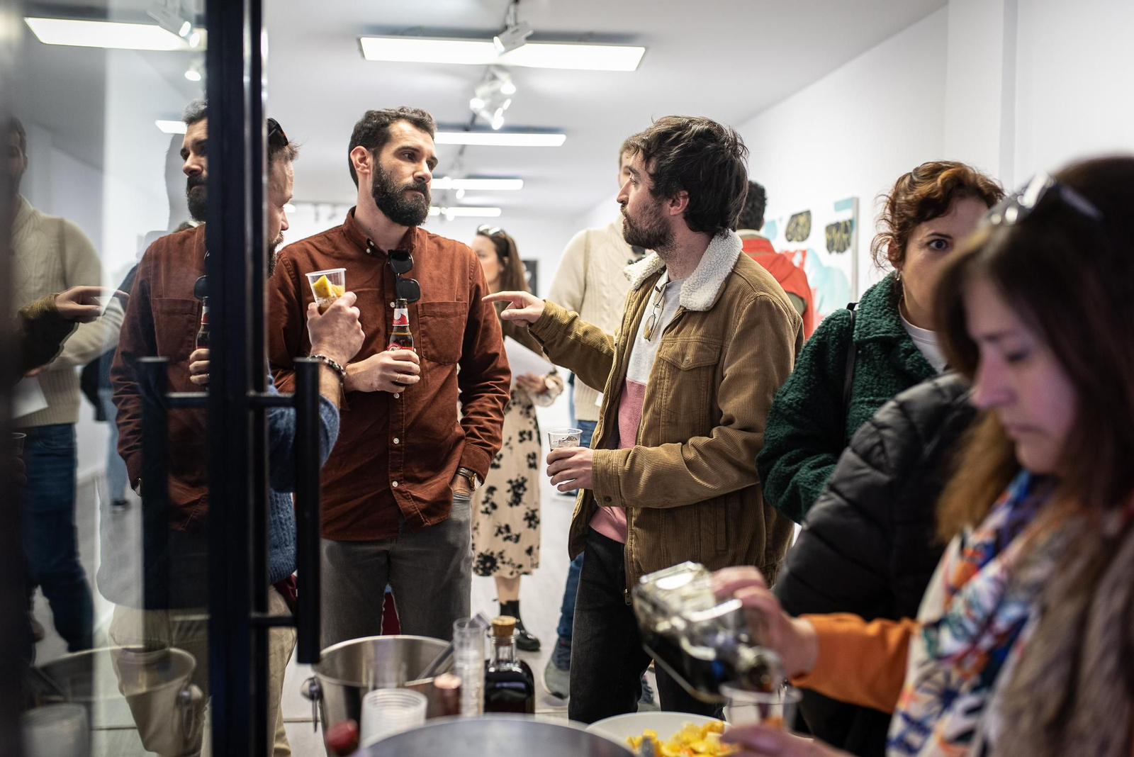 Imágenes de la inauguración de la exposición de Agus Díaz Vázque " Y bebió agua de una fuente"