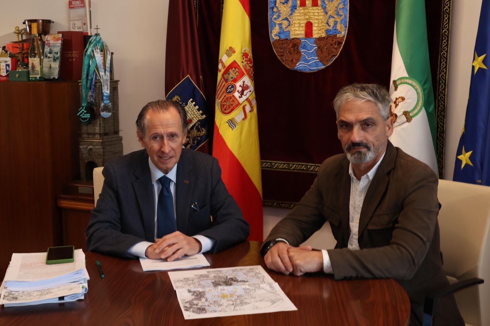 Un momento de esta rueda de prensa.