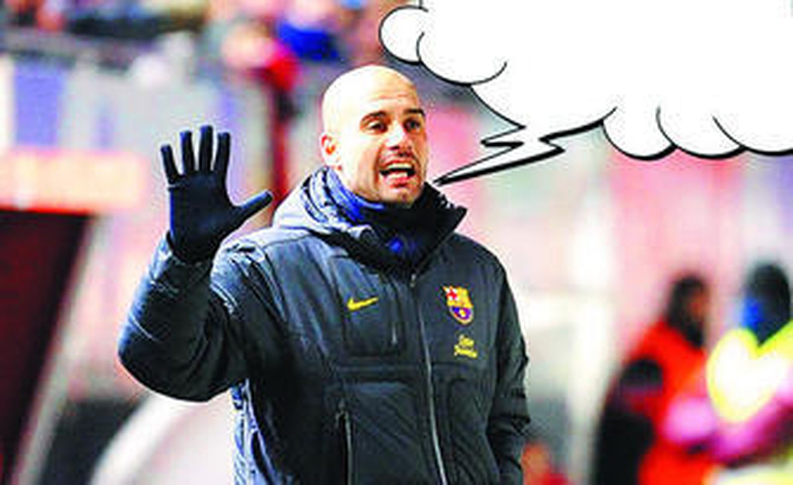 ¿Qué le indica Pep a sus jugadores desde la banda?