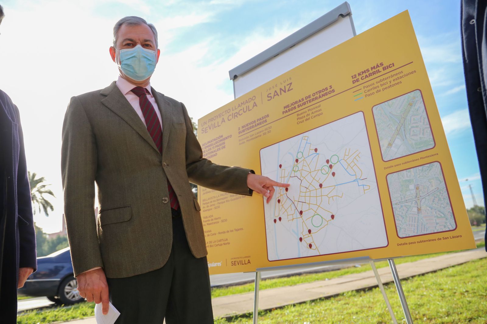 José Luis Sanz, candidato del PP a la Alcaldía, durante la presentación de sus propuestas.