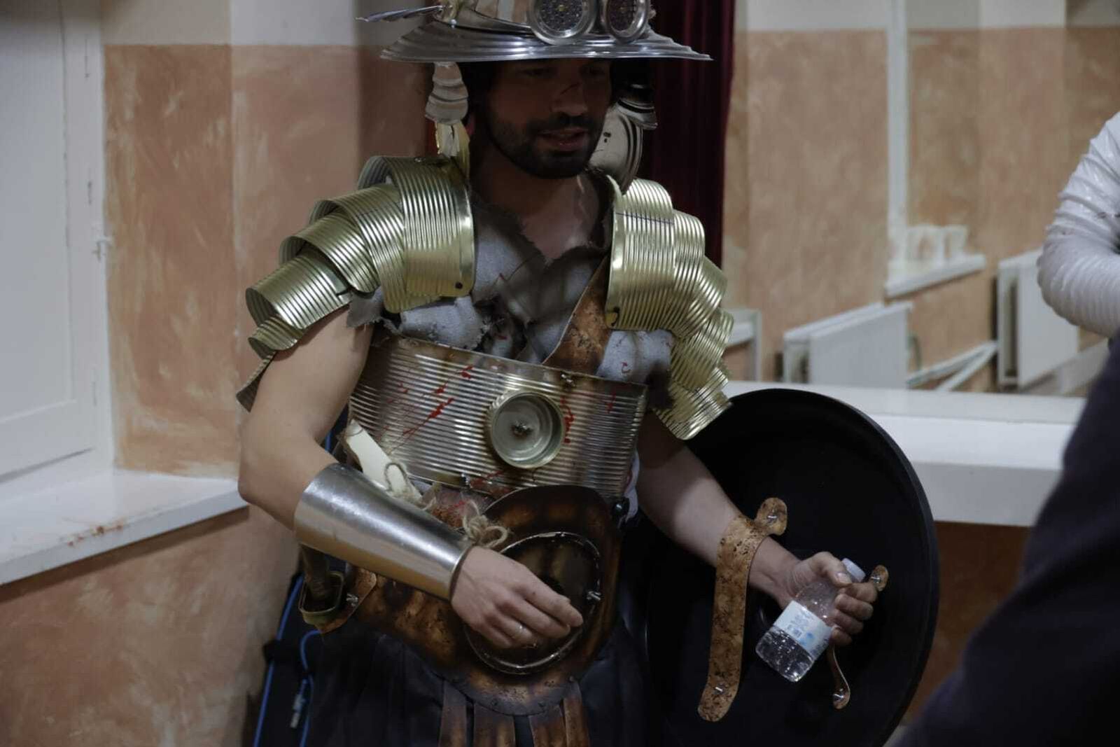 Cuarteto 'Escuela taller de gladiadores El Pópulo'.