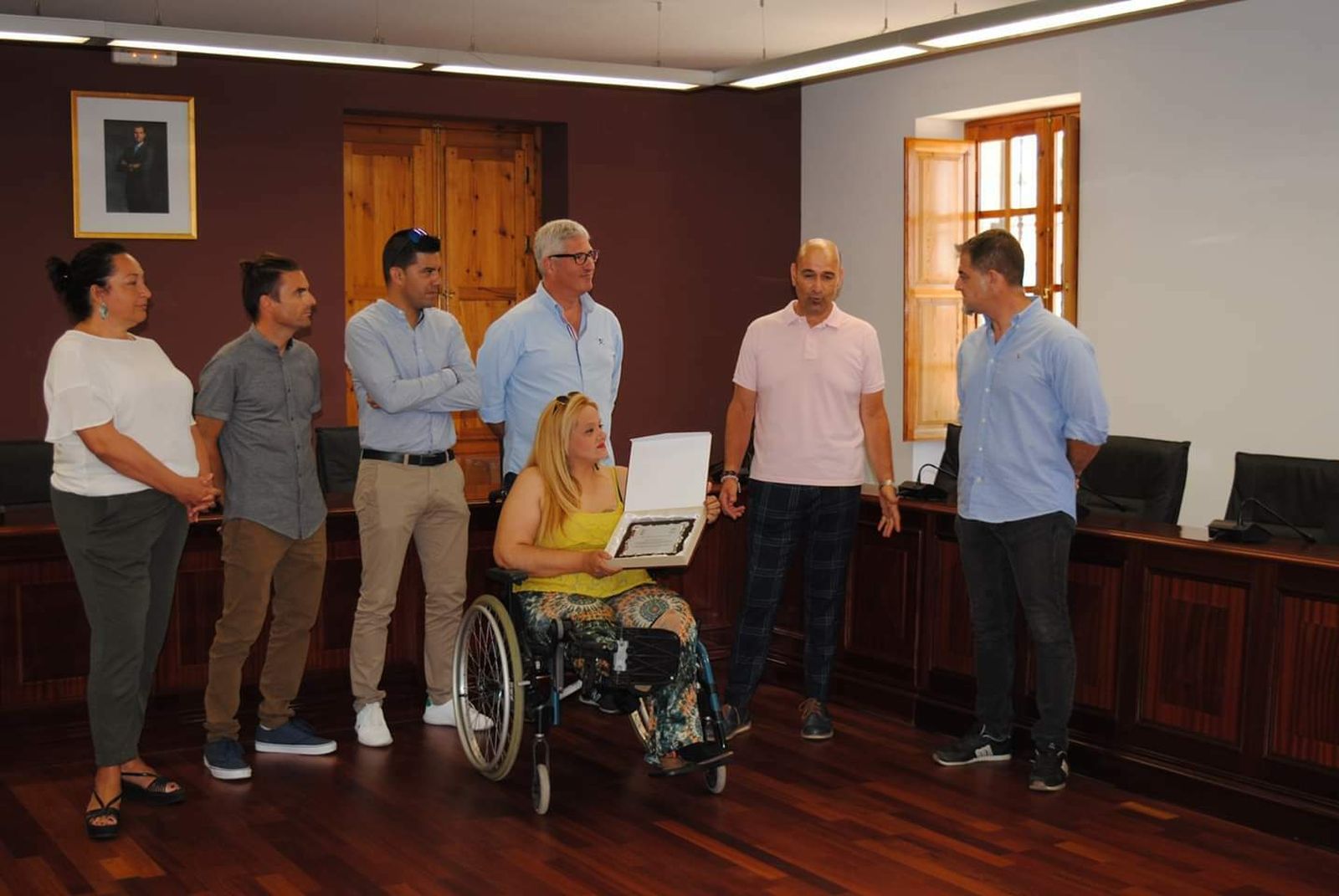 El Ayuntamiento de Huércal recibe a la deportista Carmen Haro