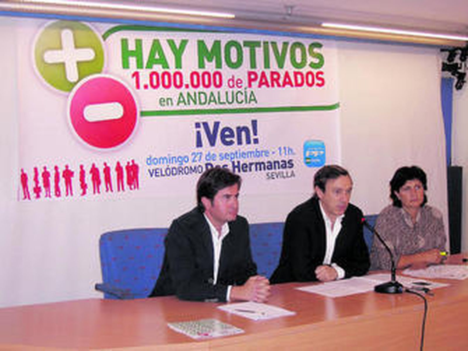 Francisco Góngora, Rafael Hernando y Carmen Navarro informaron de las acciones previstas por el PP.