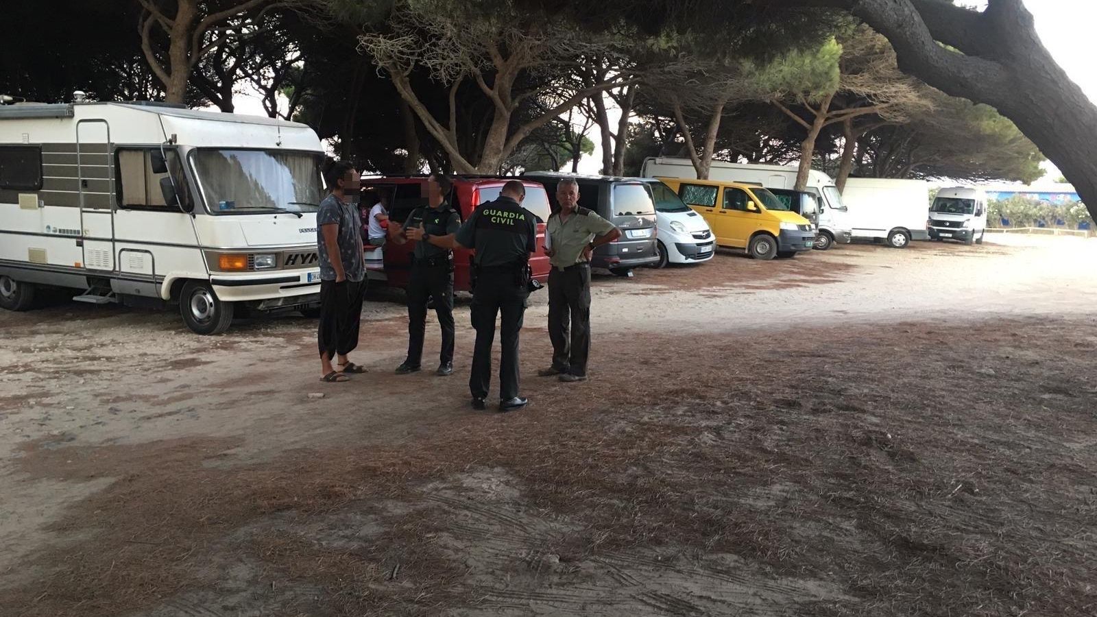 Imagen de archivo de una actuación contra la acampada ilegal