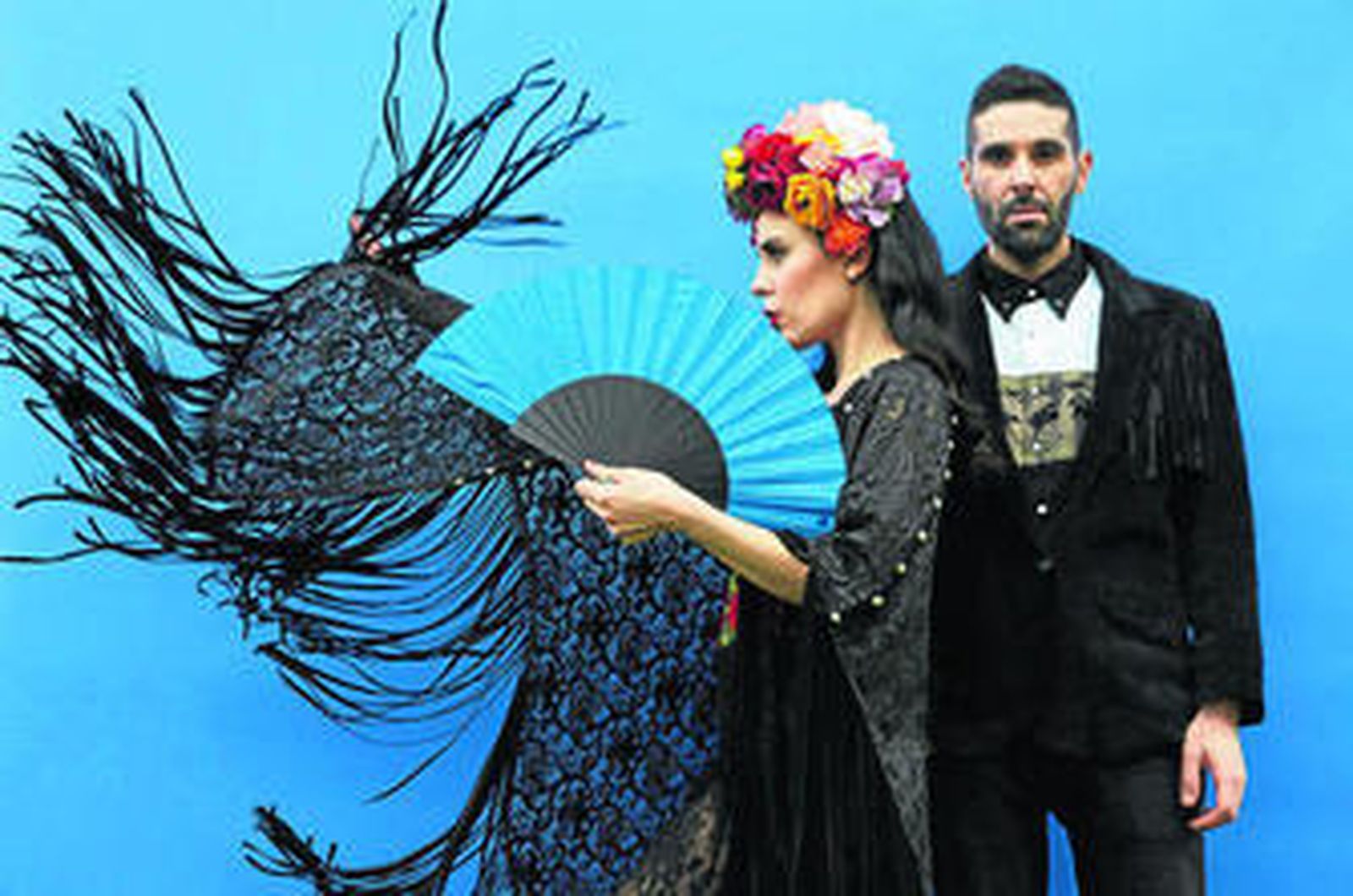 Alejandro Acosta 'Ale' y Cristina Manjón 'Nita' en una de las fotografías promocionales del nuevo disco de Fuel Fandango, 'Aurora'.