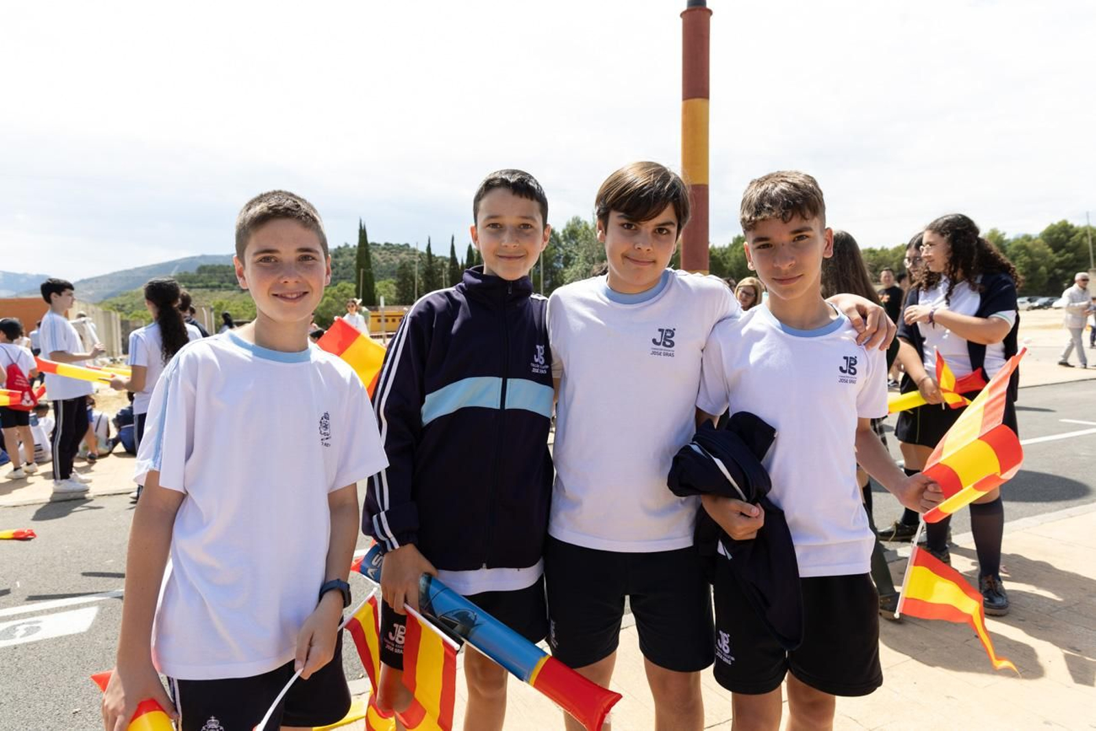 Exhibición de la Patrulla Aspa del Ejército del Aire y del Espacio con motivo del 1.200 aniversario de la capitalidad de Jaén