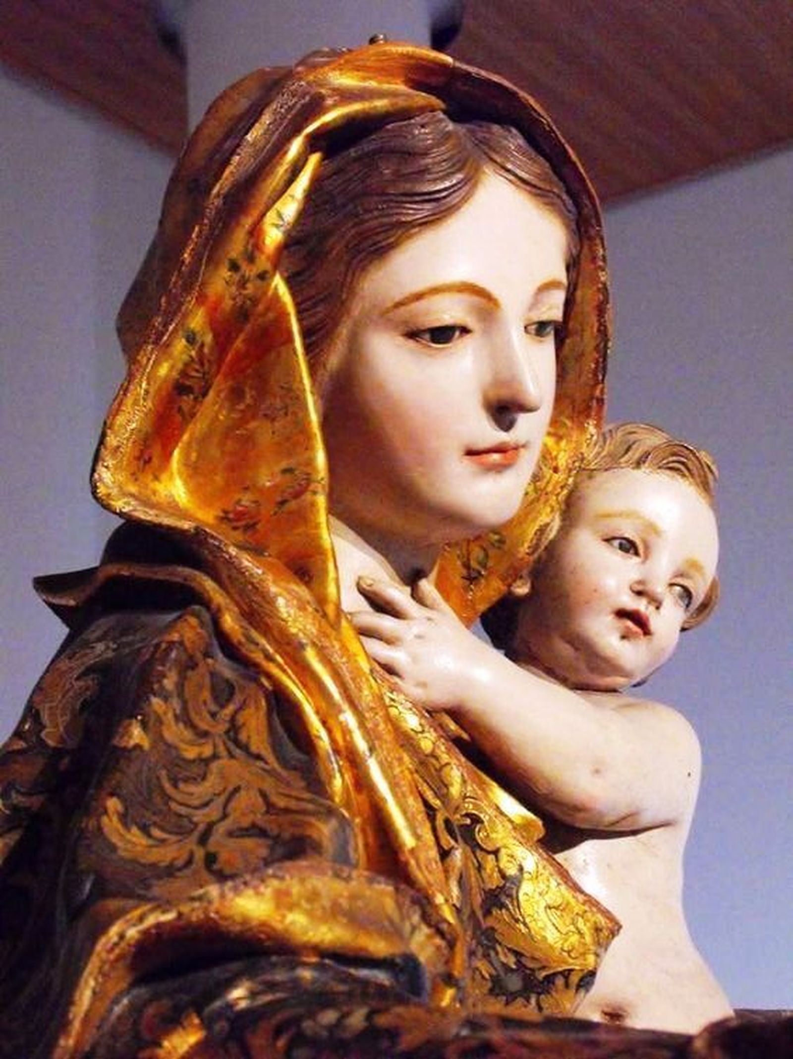 Virgen atribuida a Maragliano del Convento del Carmen, Cádiz